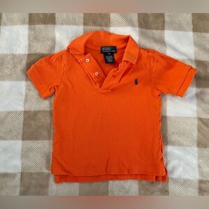 Polo by Ralph Lauren Kids Bright Orange Polo Shirt size 24 months